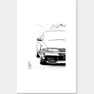 Skyline R32 GTR Wireframe Posters and Art